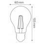 Світлодіодна лампа Horoz Electric FILAMENT GLOBE-6 6W Е27 2700К