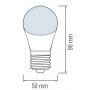 Світлодіодна лампа Horoz Electric SPECTRA 3W E27 синя