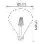 Світлодіодна лампа Horoz Electric Filament RUSTIC DIAMOND-6 6W E27 2200К