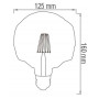 Светодиодная лампа Horoz Electric Filament RUSTIC CRYSTAL-6 6W E27