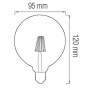 Светодиодная лампа Horoz Electric Filament RUSTIC TWIST-4 4W E27