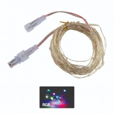 Гірлянда вулична світлодіодна вологозахищена в силіконі Horoz Electric MONTANA RGB
