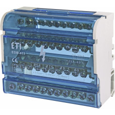 Блок розподільчий ETI EDB-411 4p, 3L+PE/N, 125A (11 виходів)