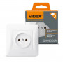 Розетка VIDEX одинарная BINERA белый IP20