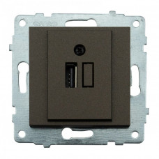 Механізм розетки USB з адаптером Ovivo GRANO мока