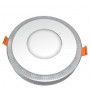 Светодиодный светильник DownLight Ecostrum с подсветкой 6+3W встраиваемый круг, небо синий