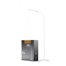 LED торшер підлоговий VIDEX TF0702W 8W 3000-5500K білий
