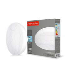 LED світильник настінно-стельовий Titanum 24W 5000K Криві лінії
