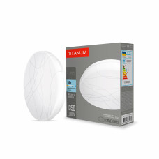 LED світильник настінно-стельовий Titanum 18W 5000K Криві лінії