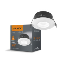 Світильник VIDEX під лампу GU10 врізний круглий білий IP54 VL-SPF10R-W
