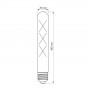 LED лампа Titanum Filament T30 6W E27 2200K бронза