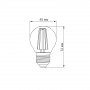 LED лампа Titanum Filament G45 4W E27 4100K