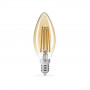 LED лампа Titanum Filament C37 4W E14 2200K бронза