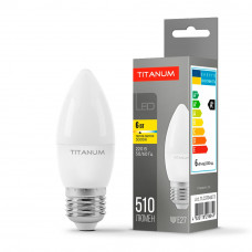 LED лампа Titanum C37 6W E27 3000K