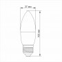 LED лампа Titanum C37 6W E27 3000K