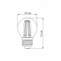 LED лампа VIDEX Filament G45F 6W E27 3000K