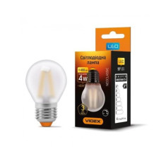 LED лампа VIDEX Filament G45FMD 4W E27 4100K дімерна