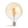 LED лампа VIDEX Filament G125FAD 7W E27 2200K дімерна бронза
