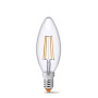 LED лампа VIDEX Filament C37FD 4W E14 4100K дімерна