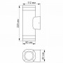 LED Світильник архітектурний VIDEX AR072G IP54 GU10x2