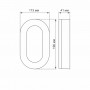 LED світильник ART VIDEX 11W 5000K IP65 овальний