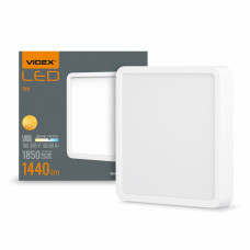 LED Cвітильник квадрат накладний VIDEX 18W 5000K