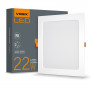 LED світильник VIDEX Back вбудований квадрат 22W 5000K