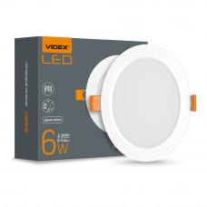 LED світильник VIDEX Back вбудований круглий 6W 5000K