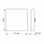 LED светильник безрамочный VIDEX квадратный 9W 4100K