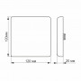 LED світильник безрамковий VIDEX квадратний 15W 4100K