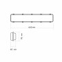 LED светильник линейный под лампу T8 Titanum 0,6М 220В