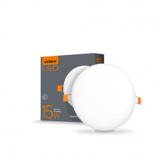 LED світильник безрамковий VIDEX круглий 15W 4100K