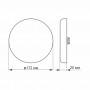 LED світильник безрамковий VIDEX круглий 24W 4100K