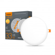 LED світильник безрамковий VIDEX круглий 33W 4100K