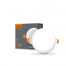 LED світильник безрамковий VIDEX круглий 9W 4100K