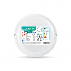 LED світильник вологозахищений Titanum 12W 6500K TL-BHR-126 круглий