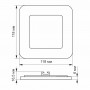 LED світильник вбудований квадрат VIDEX 6W 5000K