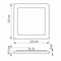 LED світильник вбудований квадрат VIDEX 18W 5000K