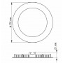 LED светильник с регулировкой цветности VIDEX встроенный круглый 12W 3000-6200K С3