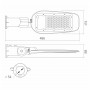 LED вуличний ліхтар VIDEX (поворотний) 50W 5000K сірий