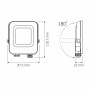 LED прожектор VIDEX F3e 1000Lm 5000K AC/DC 12-48V