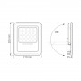 LED прожектор автономный VIDEX 500Lm 5000K
