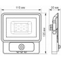 LED прожектор VIDEX Fe 10W 5000K Сенсорный