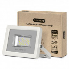 LED прожектор VIDEX 20W 5000K 12-24V білий