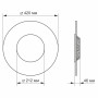 LED світильник акриловий круглий VIDEX 24W 4100K
