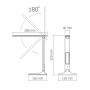 LED лампа настiльна VIDEX TF05B 7W 3000-5500K